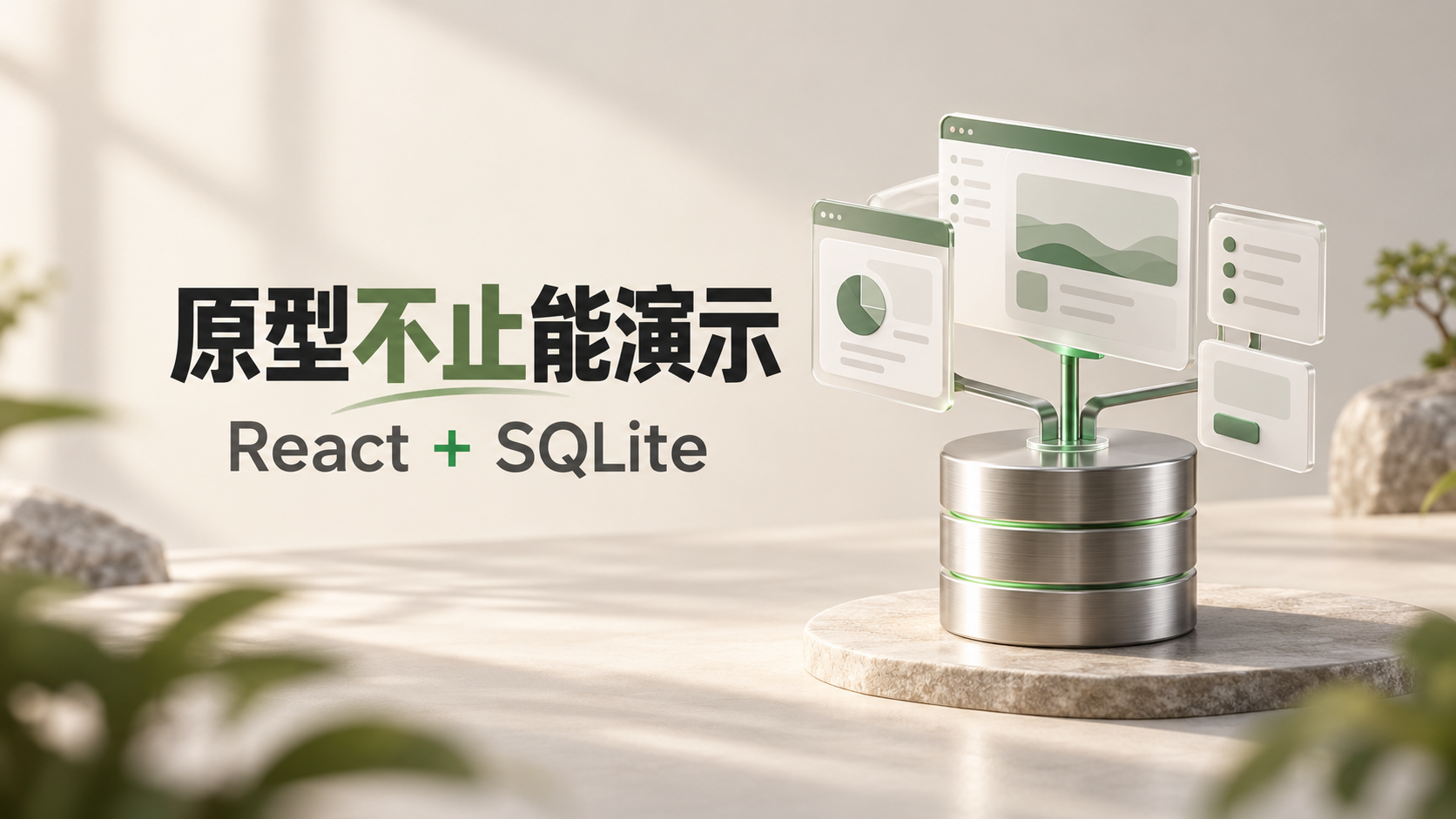 用 AI Agent 做可持续迭代的网页原型：React、SQLite 与项目规范入门封面