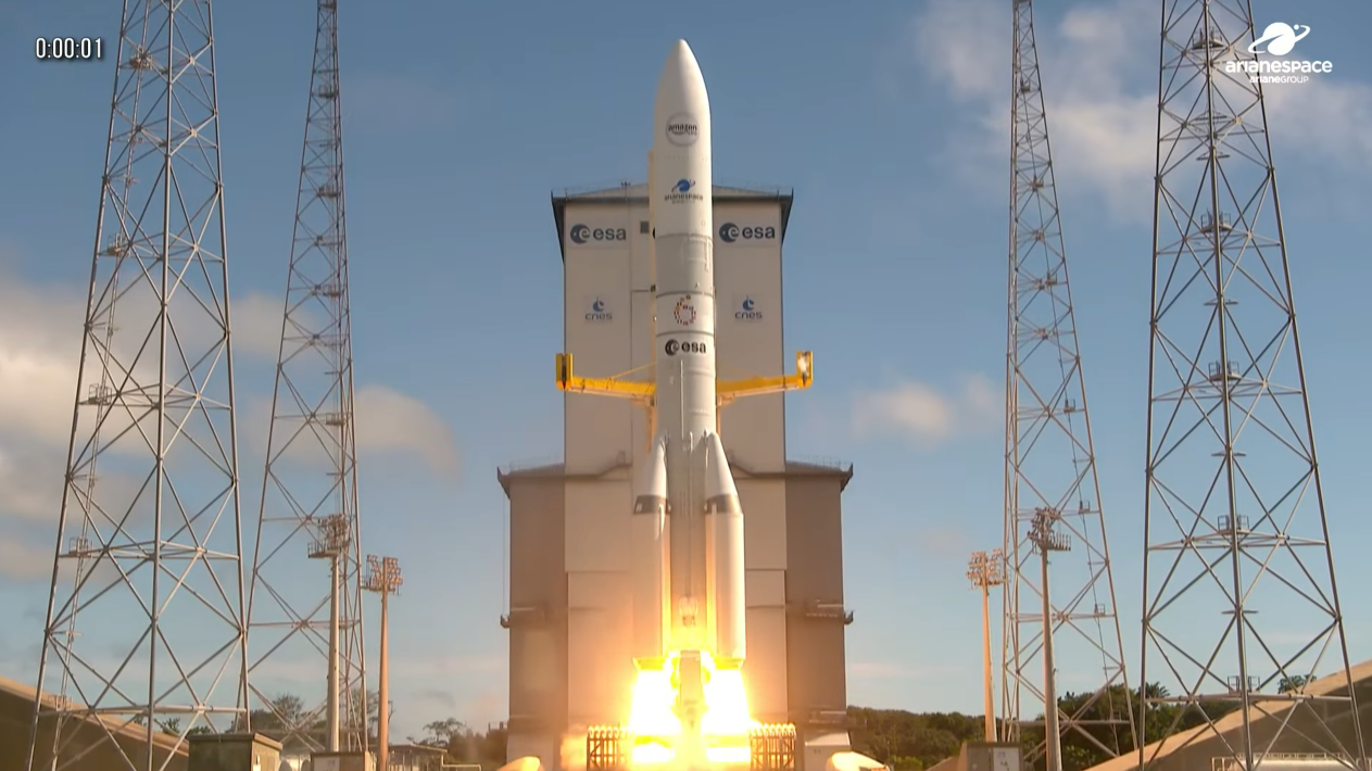 Ariane 6 发射 Amazon Leo 卫星，欧洲火箭承担大型宽带星座任务封面