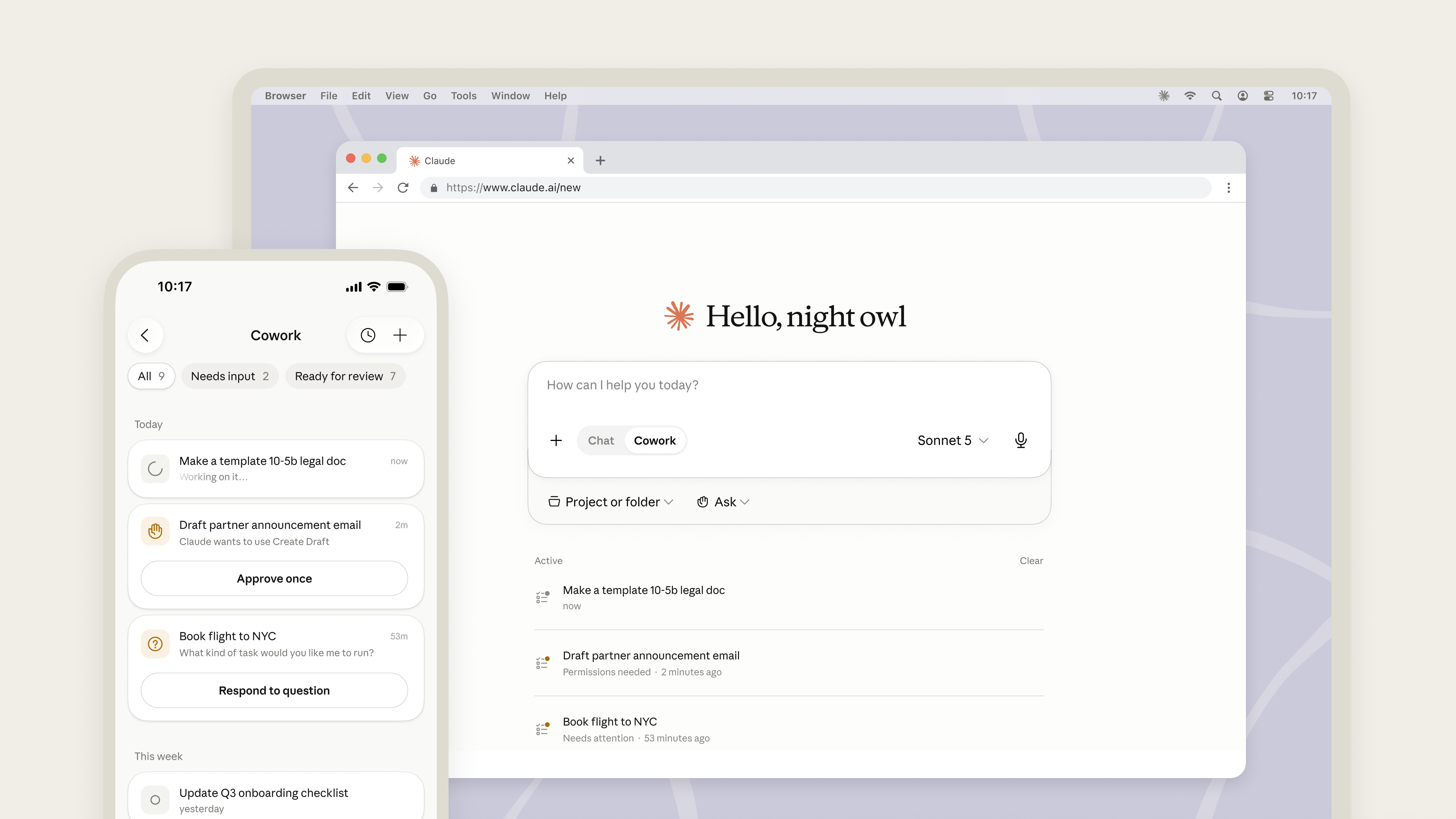 Claude Cowork 登上 Web 和移动端：办公 Agent 开始跨设备在后台持续工作封面