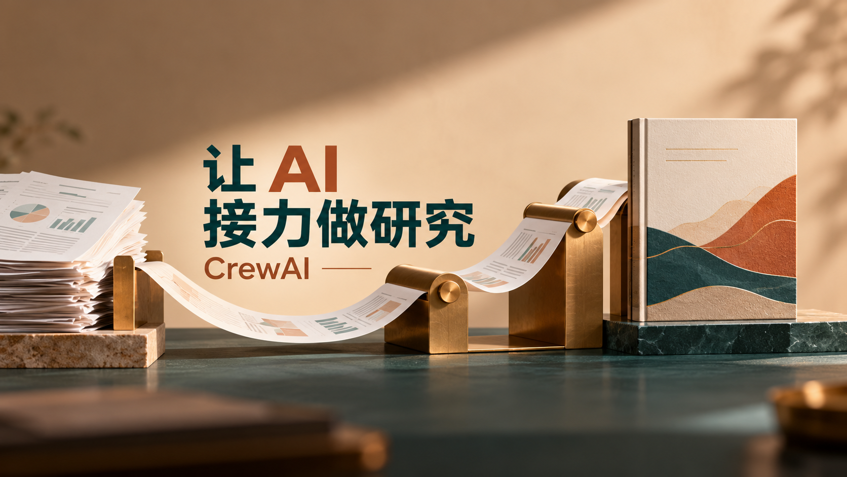 用 CrewAI 搭建第一个多 Agent 研究报告工作流封面